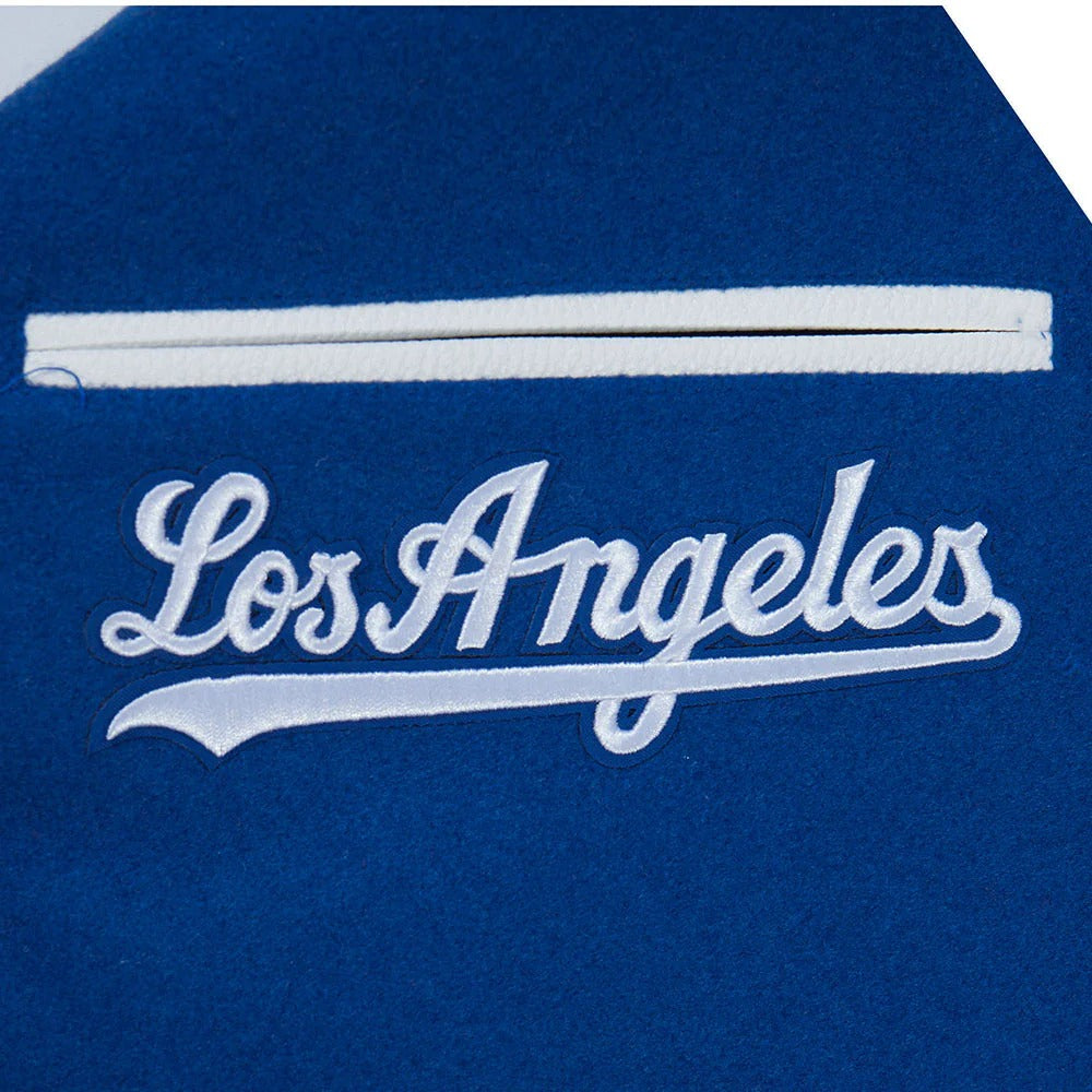 MLB LOS ANGELES DODGERS SUGAR SKULL MEN'S RIB WOOL VARSITY JACKET