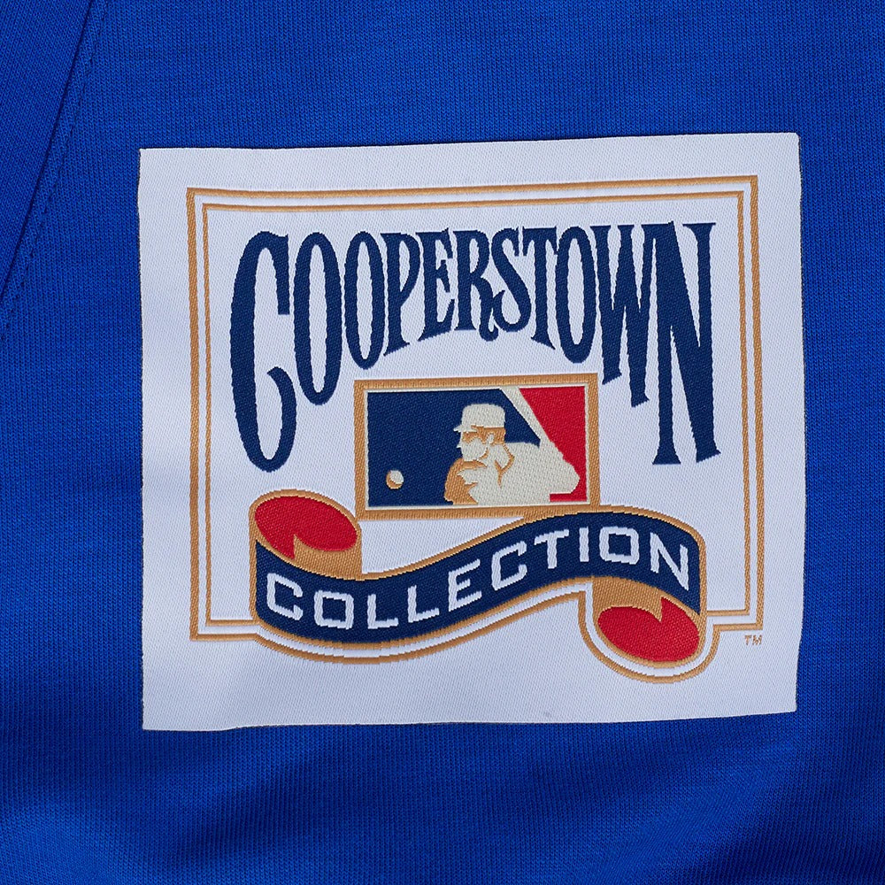 MLB BROOKLYN DODGERS COOPERSTOWN LOGO PRO GAME DAY MEN'S DOUBLE KNIT JACKET