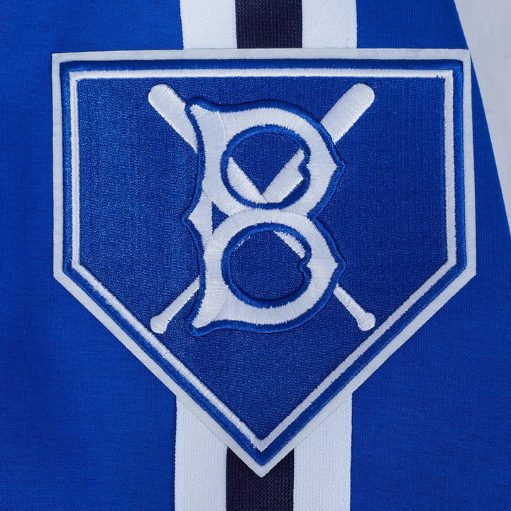 MLB BROOKLYN DODGERS COOPERSTOWN LOGO PRO GAME DAY MEN'S DOUBLE KNIT JACKET