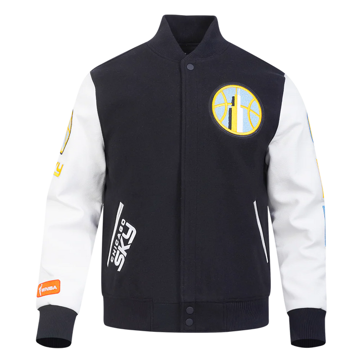 WNBA CHICAGO SKY CLASSIC CHENILLE MEN'S WOOL VARSITY JACKET