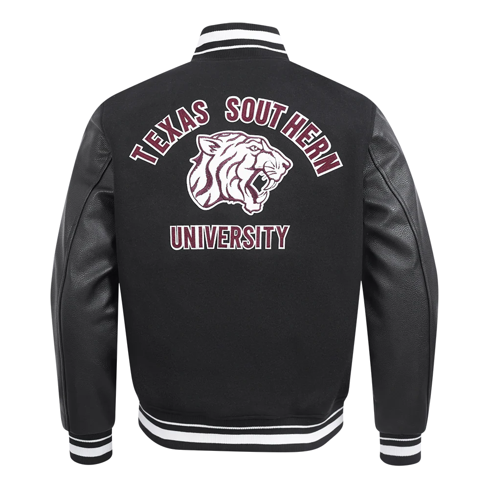 TEXAS SOUTHERN UNIVERSITY CLASSIC RIB WOOL VARSITY JACKET