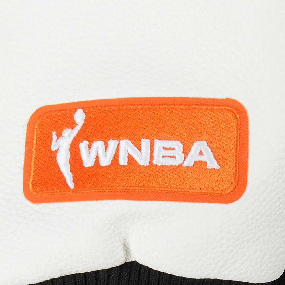 WNBA NEW YORK LIBERTY CLASSIC CHENILLE MEN'S WOOL VARSITY JACKET