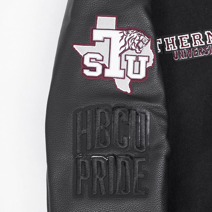 TEXAS SOUTHERN UNIVERSITY CLASSIC RIB WOOL VARSITY JACKET