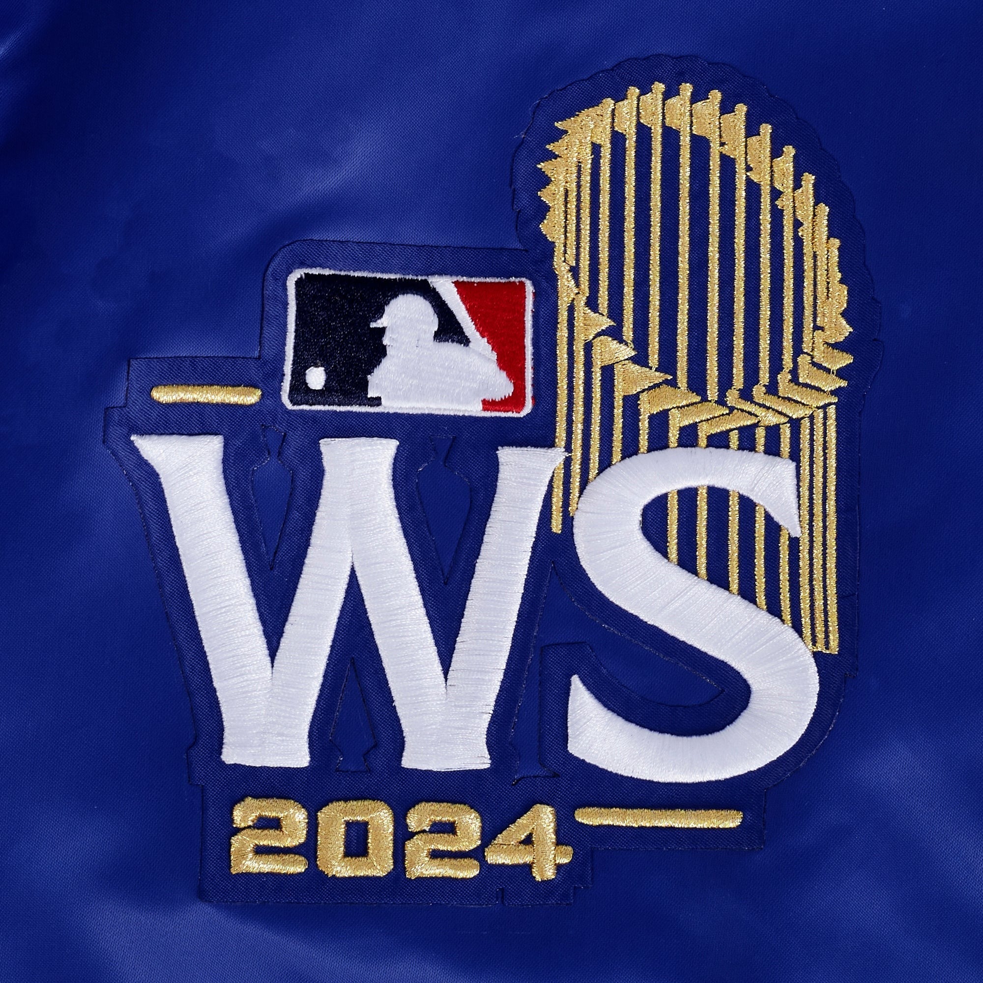 MLB LOS ANGELES DODGERS WORLD SERIES 2024 MEN'S RIB SATIN JACKET